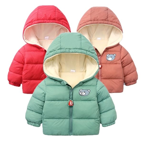 

дети вниз короткие капюшоном теплый младенца хлопка velvet толстовка детская зимняя куртка c0924, Blue;gray