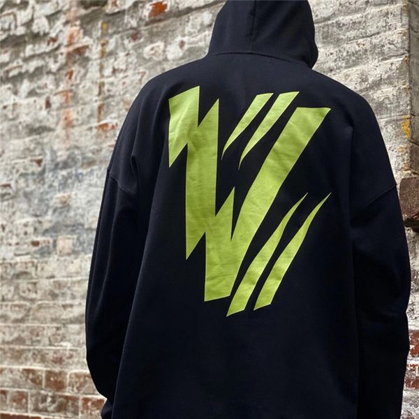 

мужчина дизайнеров одежды 2020 20fw мой первый год существо rich толстовки письмо печать пуловер с капюшоном толстовка мужчины женщины hflsw, Black