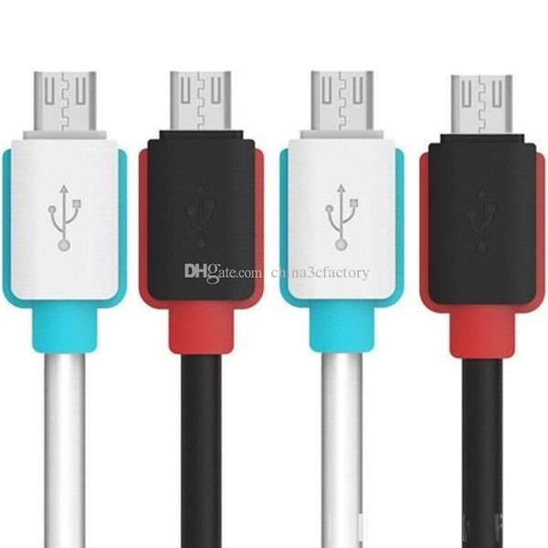 

1m 3ft thicker usb phone cable dual color pvc usb cable charger for samsung s6 s7 edge