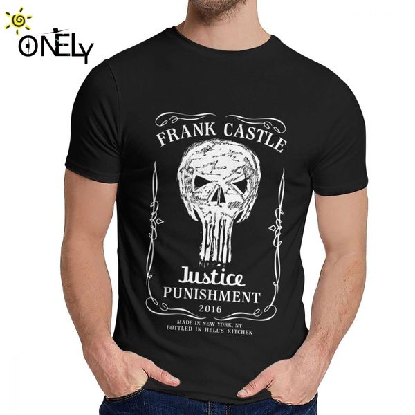 

2019 a sof castle punish homme tee shirt summer cool man organic cotton camiseta round collar