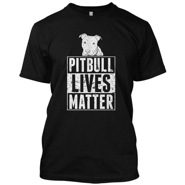 

mens t shirts fashion 2019 pitbull lives matter funny doggy animals dog t shirt graphic tee 100% cotton o-neck tee shirts