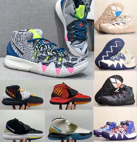 

последние 7-12 высшее качество kyrie 5 kybrids2ep дизайнерские кроссовки мужчины chaussures спорт бег баскетбол обувь платформа chaussures, Black