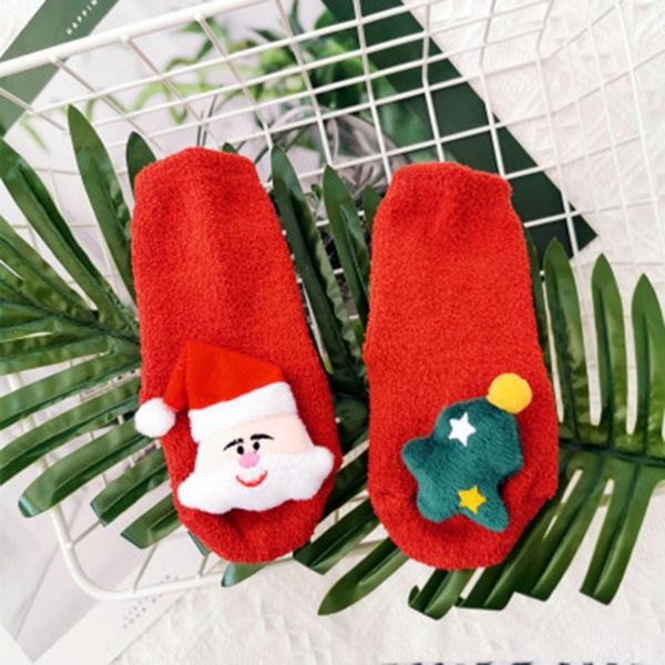 

christmas santa print socks for kids socks spring snowflake baby-girls christmas-bear boys winter children cotton santa-claus, Pink;yellow