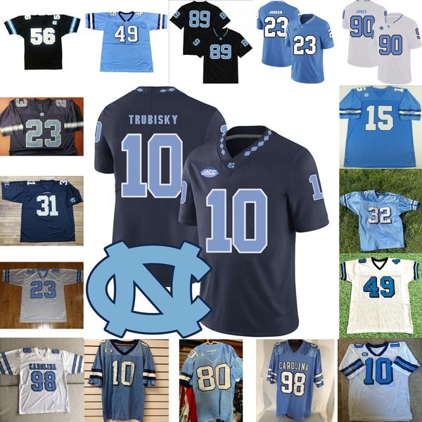 

custom north carolina football jersey ncaa college elijah green beau corrales khafre brown lawrence taylor mitchell trubisky ryan switzer, Black