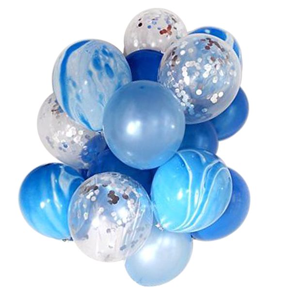 

20pcs set agate confetti latex balloon sets for wedding party 12