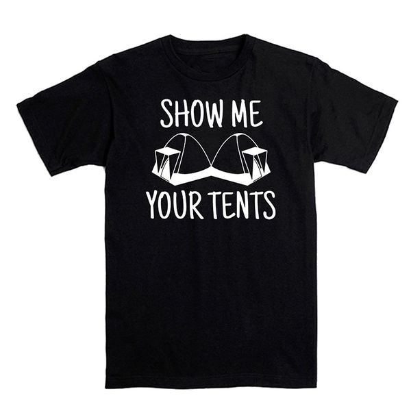 

показать шатры s t shirt смешной campinger t-shirt men печати хлопка o образным вырезом рубашки хлопка футболки