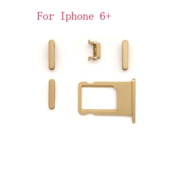 

4 5 in 1 power key switch on/off mute switch button volume key key- sinm tray for iphone 4 5 5s 5c 6 6 6s 6s plus replacement mini 50set