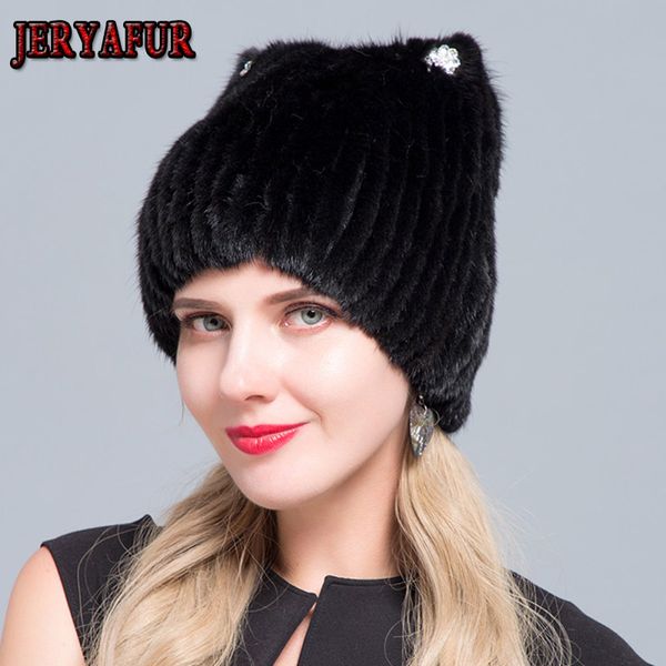 

winter cute cat ears square cap with sequins warm winter for women real natural vertical weaving hat, Blue;gray