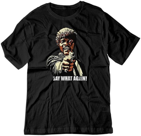 

2019 лето стиля мужской моды say что еще раз! криминальное чтиво жюль samuel l jackson shirt tee рубашка