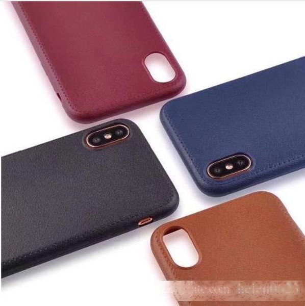 

leather pattern phone case for iphone x 8 7 6 6s plus 5 5s soft cover back case for iphone 6 plus phone back shell bags