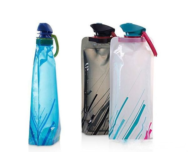 

in stock folding portable outdoor sports bottle spot pe environmental protection bag riding plastic cups ing