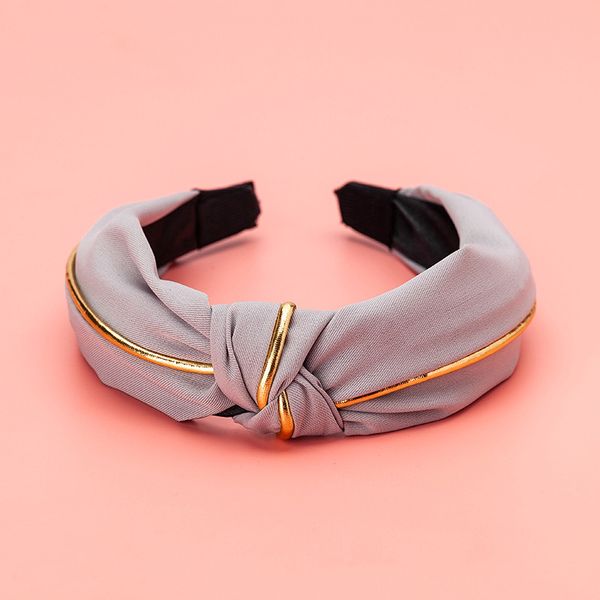 

nhgbft solid color headband for women cross knot wide gold side hair bands face wash headdress hoop hair accessories
