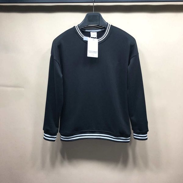 

fashion mens embroidered hoodies casual men solid color sweatshirts mens clothing size m-2xl, Black