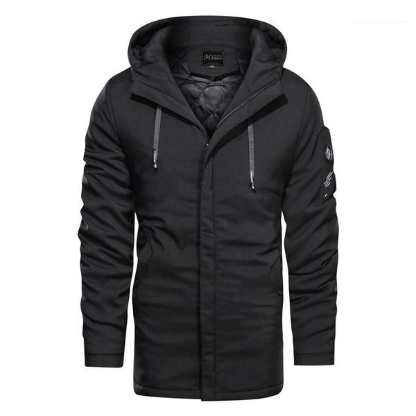 

clothing mens designer jacket coat hooded plus size casual fashion outerwear solid color teenager coats male, Black;brown