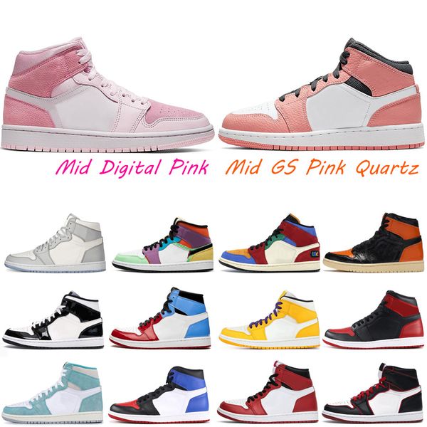 

men basketball shoes 1s 1 women trainers fearless lakers chicago black gold game royal mens mid digital pink shoes sneakers