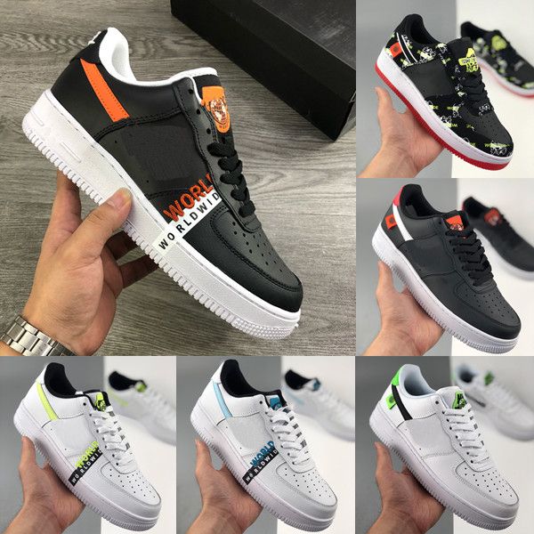 

2020 new 1 low 07 lv8 worldwide plate-forme men women running shoes white blue volt skateboard sneakers mens casual sports trainers 36-45