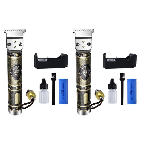 

2 набор мужчин машинка для стрижки волос триммер бытовая личностное-cut для мужчин мальчики медь