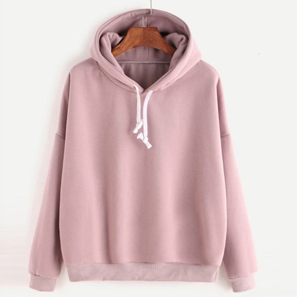 

autumn sweatshirts women pink women's gown with a hood hoodies ladies long sleeve casual hooded pullover clothes sweatshirt, Black