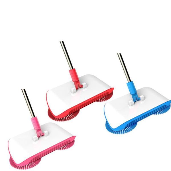 

hand push sweepers magic broom stainless steel sweeper machine dustpan handle household cleaning tools