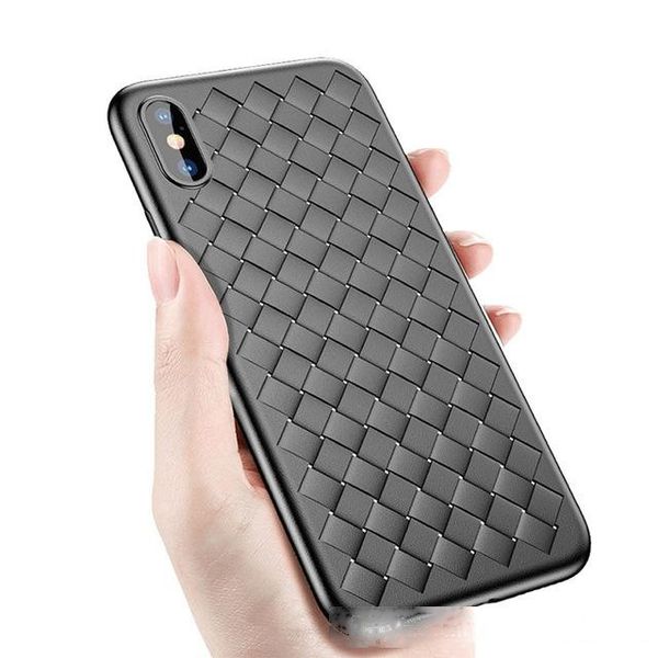 

weave mesh tpu case for iphone x 6 6s 7 8 plus cover silicone rubber soft shell for iphone xr xs max phone cases fundas