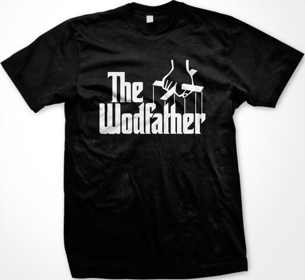 

sale the wodfather wod workout of the day acronym cross-fit kettlebell t-shirt