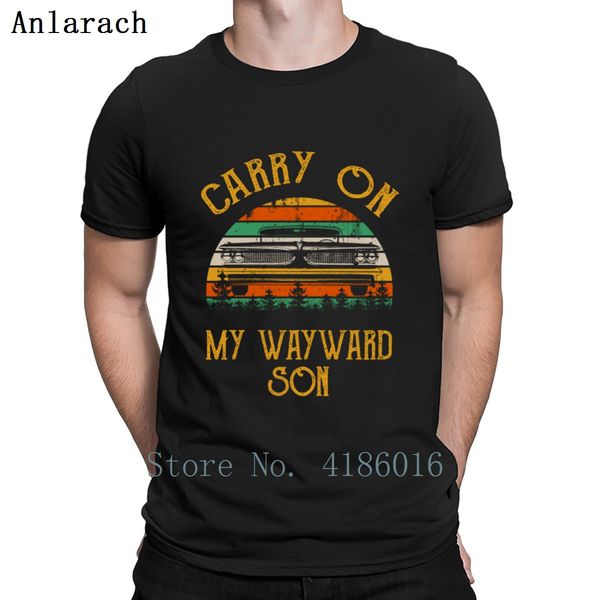

carry on my wayward son vintage retro sunset t shirt cotton summer letter s-4xl designs basic clothing famous shirt