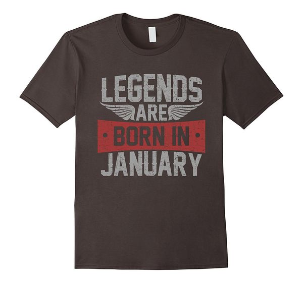 

new fashion summer print t shirt men legends are born in january cotton shirts