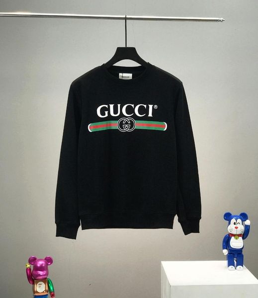 

newborn men's designer hoodie classic sweatshirt cotton pullover brands luxury outdoor guchi sweater clothes, Black;brown