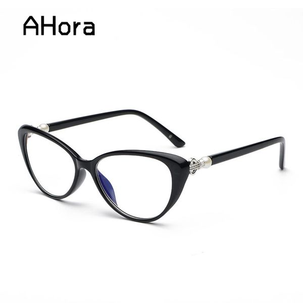 

ahora women elegent cat eye reading glasses 2020 fashion resin lens presbyopia eyeglasses female diopter + 1.0 1.50 2.0 2.5 3 3, White;black