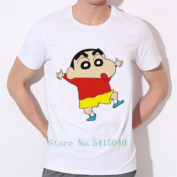 

cute crayon shin chan t-shirt summer clothing t shirt cartoon boys embroidery funny summer t-shirt