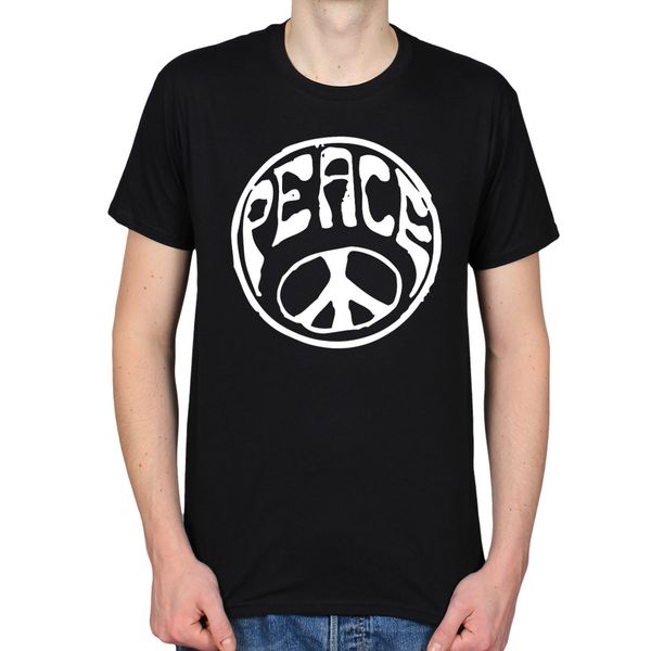 

2019 summer охладить tee shirt peace symbol знак любви хиппи flower power шестидесятые 60s mens t-shirt tee смешная футболка