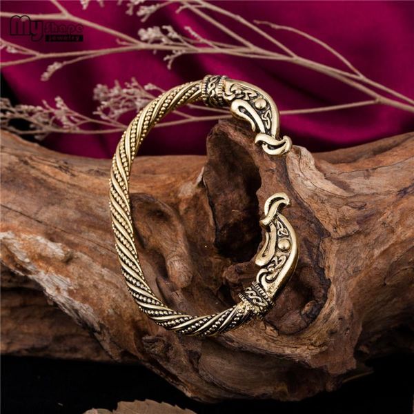 

my shape latest popularity magic pulsera vikinga men jewelry bracelets viking vintage dragon animal bracelet, Black
