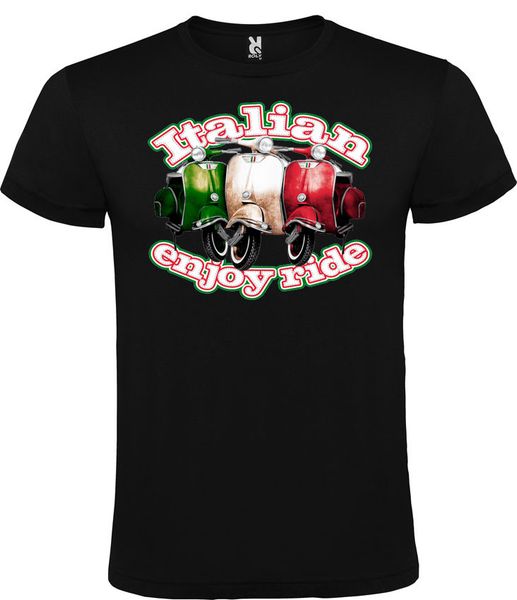 

2020 fashion camiseta italian enjoy ride biker mod t shirt t shirt