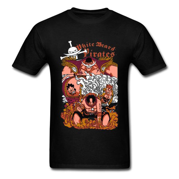 

white beard pirates t-shirt ace newgate t shirt luffy pirate king tshirt one piece usopp sniper warrior funny tee oversized