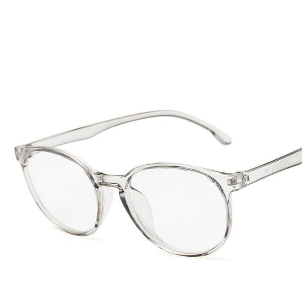 

fashion sunglasses frames 2021 round eyeglasses anti-blue light women plastic optics glasses frame classic computer myopia eye men, Black