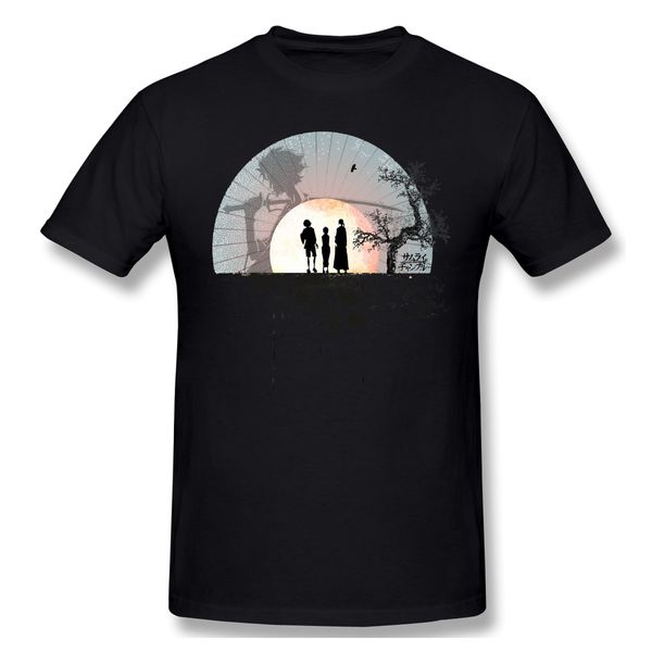 

samurai splatter t-shirt men basic tee shirt funny design samurai champloo streetwear print homme ing