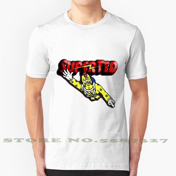 

супер тед spotty моды vintage tshirt футболки spotty супер ted superted мультфильм 80s ретро fun прохладный классический плюшевый герой