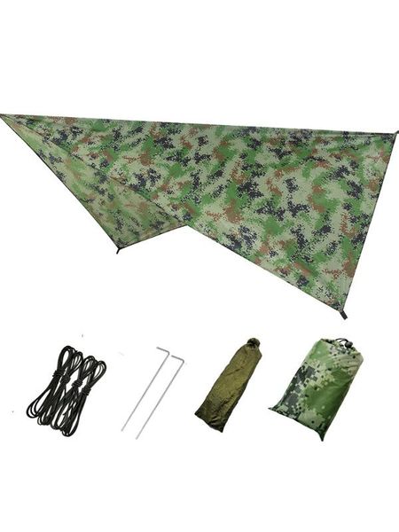 

tents and shelters outdoor camping silver-coated thickened beach awning rain proof sun block fishing multi-purpose shade