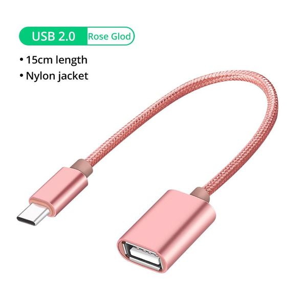

type c otg adapter type-c female converter cable flash drive reader mouse gamepad tablet mobile phone usb connector