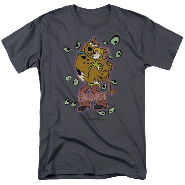 

2019 printed men t shirt cotton short sleeve scooby doo being watched men's regular fit t-shirtwomen t shirt