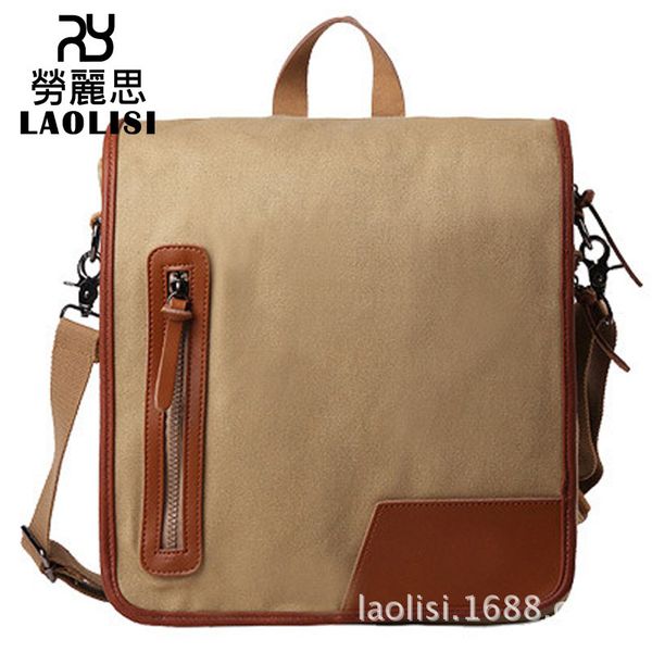 

lucky2019 with canvas the skin single shoulder male concise oblique satchel ma'am tide leisure time diagonal package