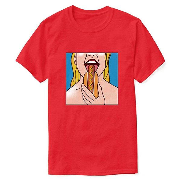 

men's lady eating dog t-shirts print t shirts man short sleeve t shirt tee cotton cool design 3d tee shirts