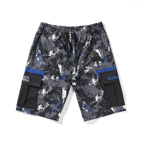 

waist relaxed mens short pants casual homme shorts summer beach mens cargo shorts loose drawstring mid, White;black