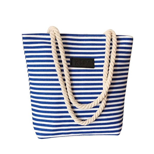 

women shoulder bag tote bag ladies college student ployester stripe high capacity handbag simple zipper shoulder a40