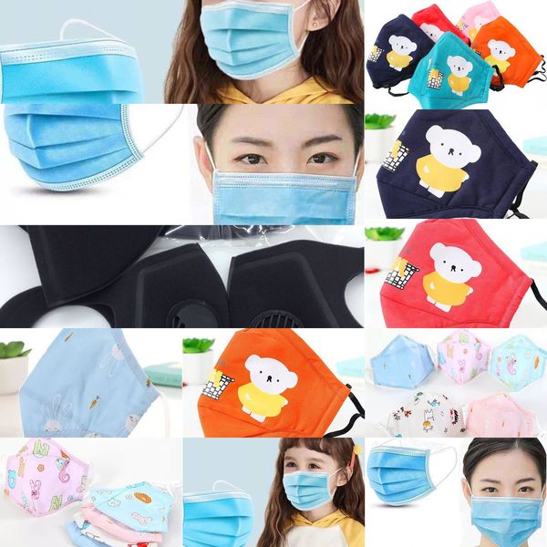 

mask cotton face breather pure filter valve washable reusable children dustproof smo 4djv