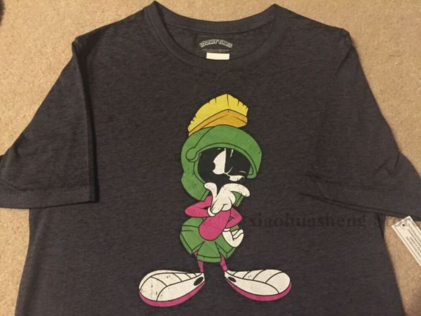 

marvin the martian alien looney tunes bugs bunny space jam mens new t-shirt 100% cotton men t shirt women tee