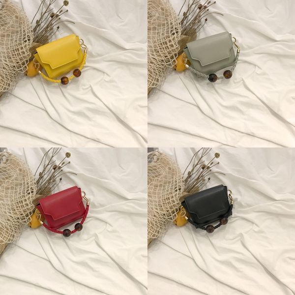 

women's crossbody 2019 new version candy color fashion simple crowd all-match small square bagcandy small square bag ins portable women