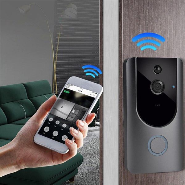 

new wireless battery powered smart doorbell camera smart video door bell dhl free