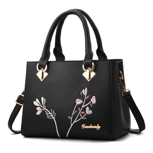 

new fashion embroidered shoulder messenger bag wild handbag women bag simple