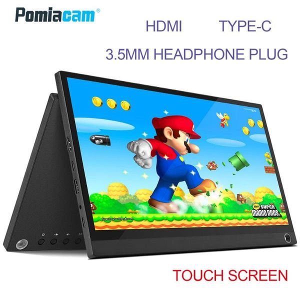 

12.5" type c usb hdmi 1080p ultrathin portable monitor screen for switch ps4 xbox lapmobile phone p12at p12btw p12bt
